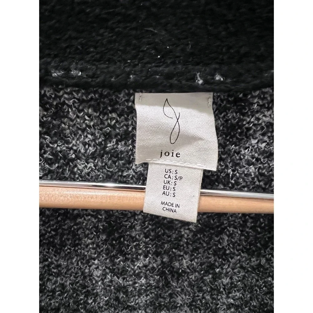 Joie Black and White 80s/90s Style Super‎ Soft Cardigan Sweater S